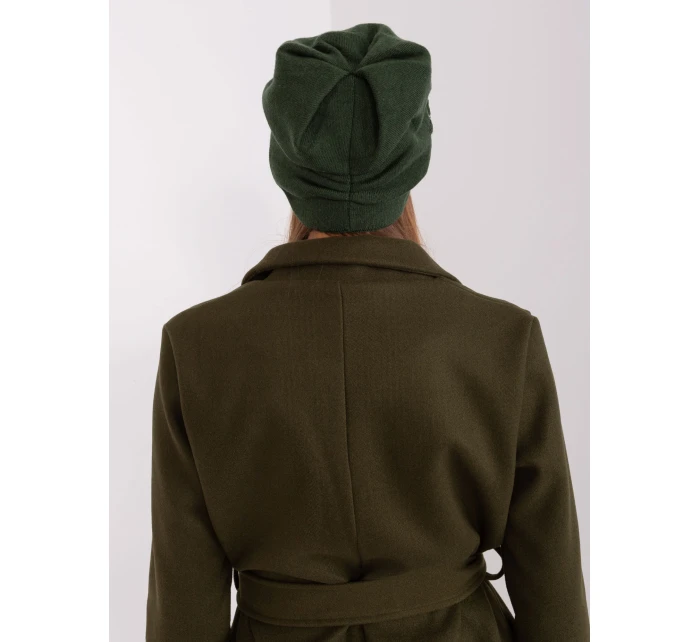 Czapka AT CZ model 18985159 ciemny zielony - FPrice