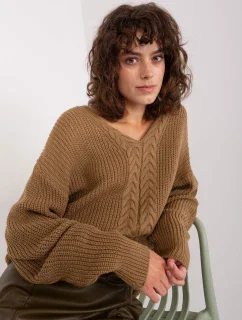 Sweter BA SW model 19014676 camelowy - FPrice