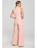 Kombinéza bez rukávů s pudrová model 18004289 - Moe Kombinéza bez rukávů s pudrová model 18004289 - Moe