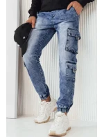 Pánske modré nákladné nohavice UX4229 - Dstreet