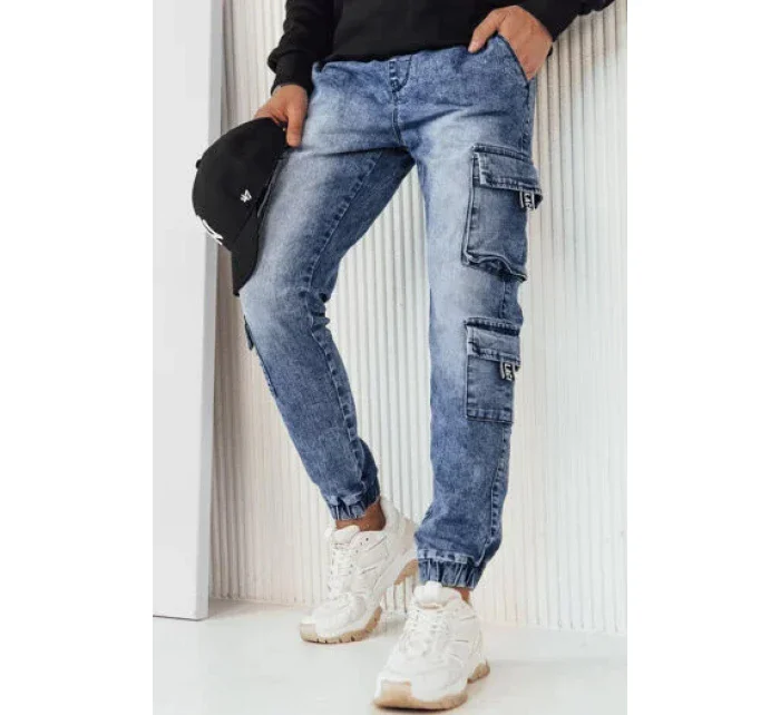 Pánske modré nákladné nohavice UX4229 - Dstreet