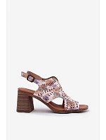 Dámske sandále RM24125 pink - Jezzi