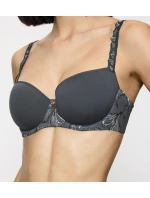 Dámska podprsenka Wild Iris Florale Bra WHP - tmavo šedá 3286 - TRIUMPH