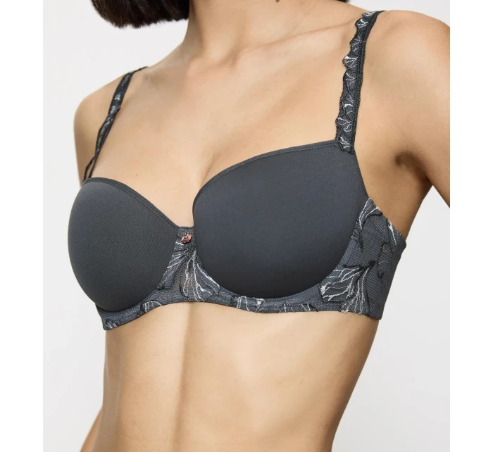 Dámska podprsenka Wild Iris Florale Bra WHP - tmavo šedá 3286 - TRIUMPH