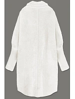 Dlouhý vlněný přehoz přes oblečení typu "alpaka" v barvě ecru model 21472287 - MADE IN ITALY Dlouhý vlněný přehoz přes oblečení typu "alpaka" v barvě ecru model 21472287 - MADE IN ITALY