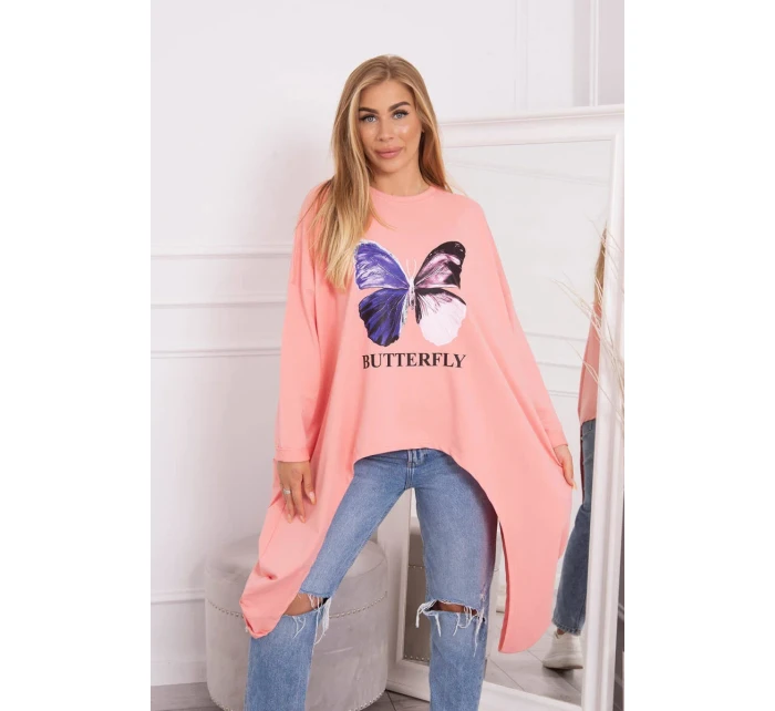 Marhuľová blúzka s potlačou