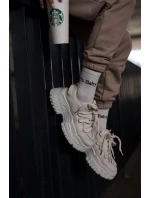 Dámské tenisky na masivní světle béžové model 21667369 - Boto