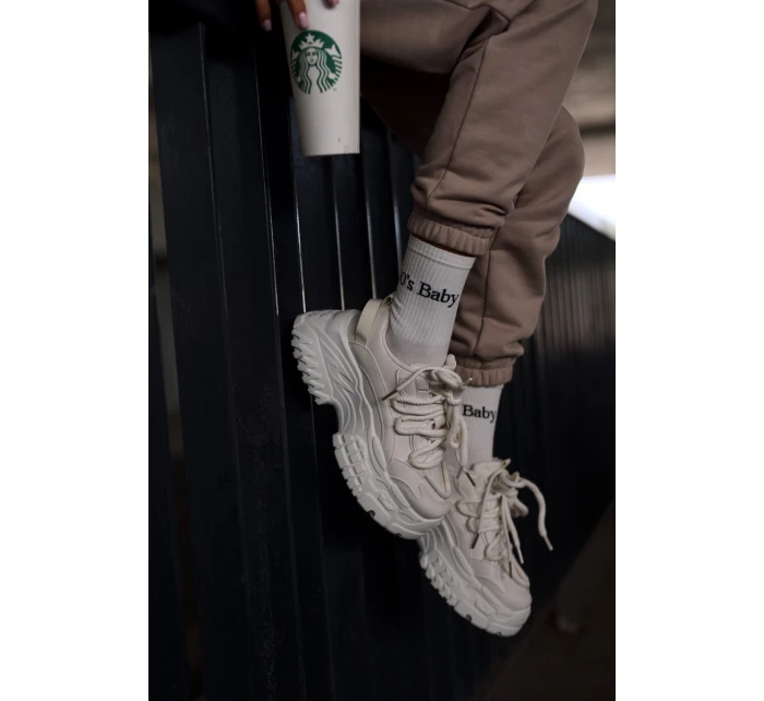 Dámské tenisky na masivní světle béžové model 21667369 - Boto