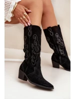 Velurové Dámské  Na Podpatku Černé model 21705036 - Zazoo