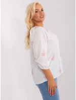 Bluzka LK BZ  biało różowy model 18837792 - FPrice