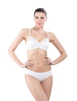 Dámske nohavičky C6-158 Basic Low White - Hanna Style