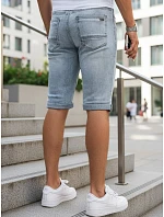 pánske džínsové šortky s lemom modré FashionStreet SX2615 pánske džínsové šortky s lemom modré FashionStreet SX2615