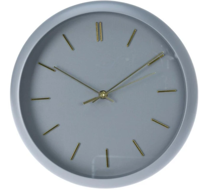 Nástenné hodiny PP 30x4,5 cm sivé
