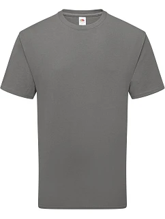 Tričko Fruit of the Loom Pure Cotton T z hrubej biobavlny 16.1362 light graphite