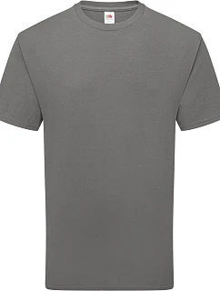 Tričko Fruit of the Loom Pure Cotton T z hrubej biobavlny 16.1362 light graphite