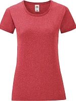 Fruit of the Loom Lady-Fit Iconic 150 T Dámske tričko 16.1432 heather red