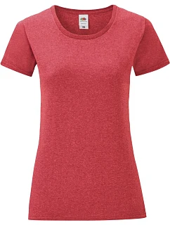 LadyFit Iconic 150 T Dámské tričko model 22429476 heather red - Fruit of the Loom