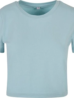 Build your Brand BY 042 Ťažký dámsky crop top 56.0042 oceánovo modrý