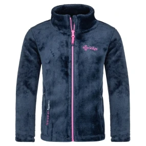 Dievčenská fleecová mikina ERIN-JG Tmavomodrá - Kilpi