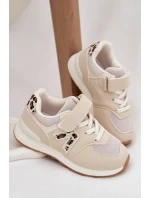 Dětské sportovní tenisky na suchý zip béžové Galisse