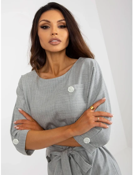 Dámske šaty LK SK 507724 šedé Dámske šaty LK SK 507724 šedé