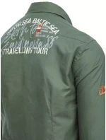 Pánske zelené tričko FashionStreet DX2277