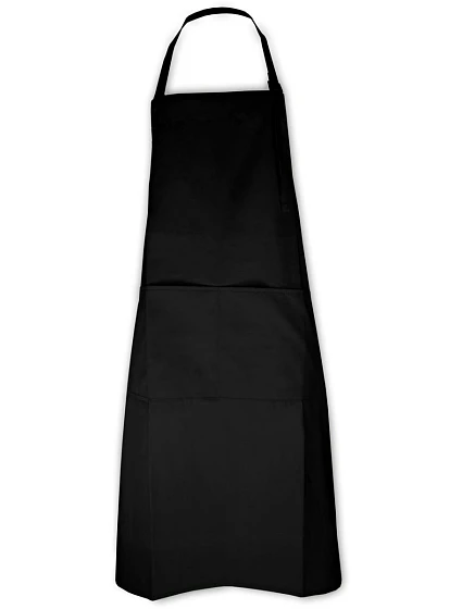 The One Towelling Apron Zásterka s náprsenkou 48.1048 čierna The One Towelling Apron Zásterka s náprsenkou 48.1048 čierna