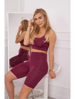 Športový set top + legíny fuchsiová Športový set top + legíny fuchsiová