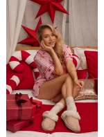 Dámské pantofle s kožešinou béžové Carisse Dámské pantofle s kožešinou béžové Carisse