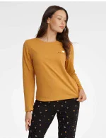 Dámské pyžamo  Hořčicová a černá  model 18754579 - HENDERSON LADIES