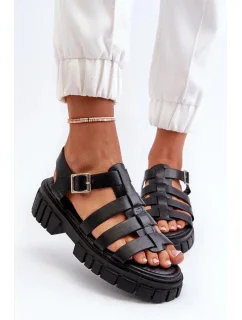 Sandály model 20221499 černé Step in style - Inello