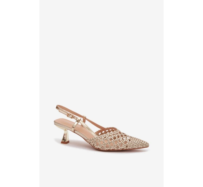 Sandále na podpätku model 225224 Vykročte štýlovo