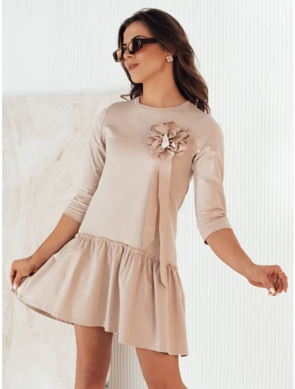 béžové šaty Dstreet model 21974044 - FashionStreet béžové šaty Dstreet model 21974044 - FashionStreet