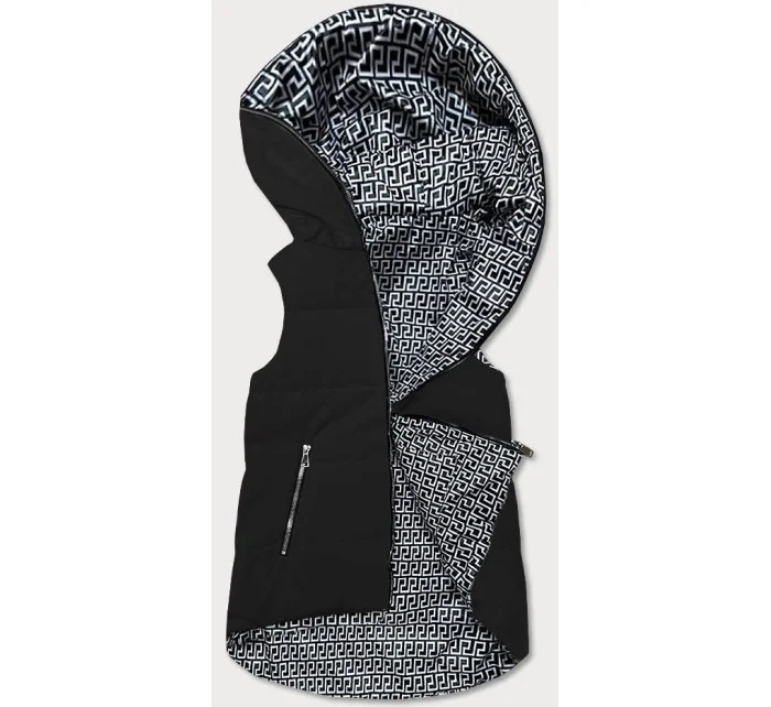 Černá oboustranná dámská vesta model 18485817 - S'WEST Černá oboustranná dámská vesta model 18485817 - S'WEST