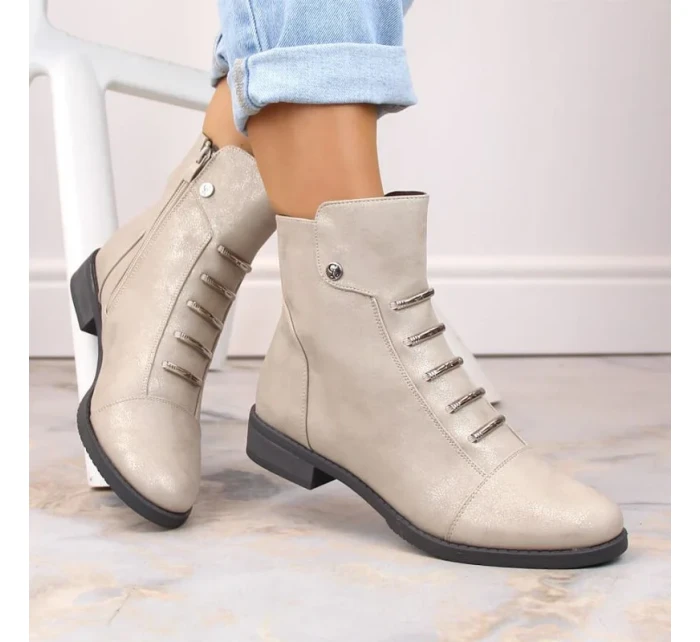 Jezzi W JEZ52K Glitter zateplené čižmy