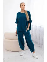 Súprava bavlnená blúzka + námornícke nohavice