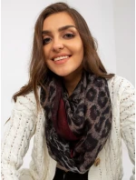 Tunelový šál AT KM 241357.03P čierna a červená Tunelový šál AT KM 241357.03P čierna a červená