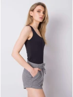 Šortky D17003O61874K šedá čierna