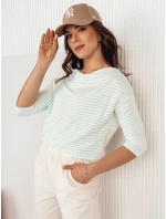 Dámska pruhovaná blúzka APRICALE white FashionStreet RY2481 Dámska pruhovaná blúzka APRICALE white FashionStreet RY2481