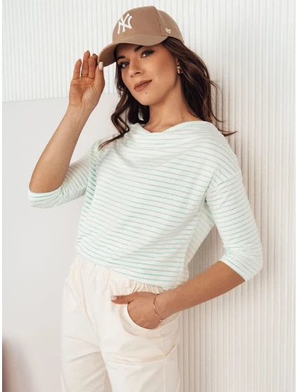 Dámska pruhovaná blúzka APRICALE white FashionStreet RY2481 Dámska pruhovaná blúzka APRICALE white FashionStreet RY2481