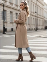 Dámsky oversize kabát CAMELLYN dlhý camel FashionStreet NY0743 Dámsky oversize kabát CAMELLYN dlhý camel FashionStreet NY0743