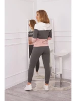 Súprava s potlačou vo farbe ecru+graphite