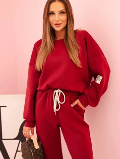 Súprava mikina + nohavice maslová slivka