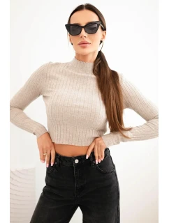 Dámske pruhované šaty s rolákom a ozdobnými gombíkmi bordovej farby