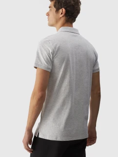 Męska Koszulka Polo Regular Z Logo 4F 4FWMM00TPTSM316-27M Szara