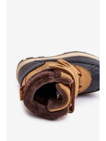 Ocieplane Śniegowce Chłopięce Lee Cooper LCJ-23-01-2059 Camel