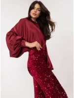 MI nohavice SP 4323C.28 bordová