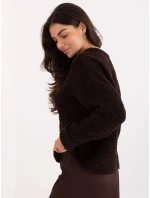 Jumper MI SW WK32601.19 tmavě hnědý Jumper MI SW WK32601.19 tmavě hnědý