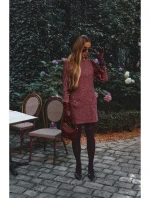 mini šaty bordó model 21295888 - Moe