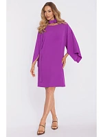 Šaty s ozdobnými širokými rukávy model 22040603 - Moe